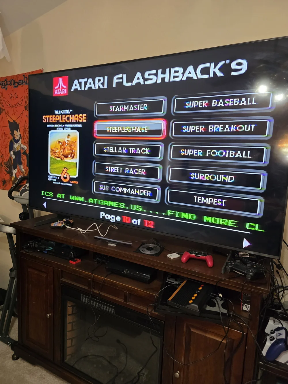 Atari Flashback 9 Classic Console - Black with Orange Buttons